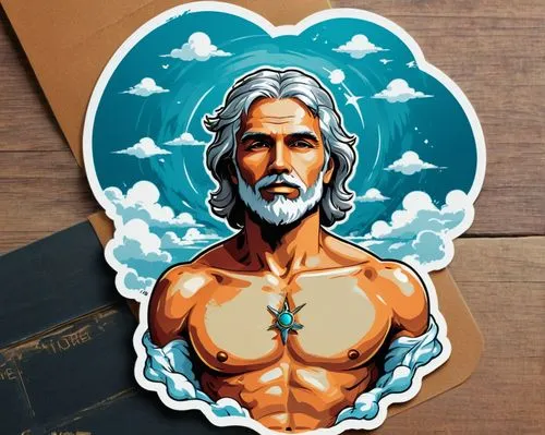 god of the sea,poseidon,sea god,poseidon god face,medicine icon,aquaman,clipart sticker,stickers,saint joseph,merman,sticker,saint martin,icon magnifying,medical icon,neptune,messenger of the gods,pilotfish,bodhi,ancient icon,kamchatka,Unique,Design,Sticker