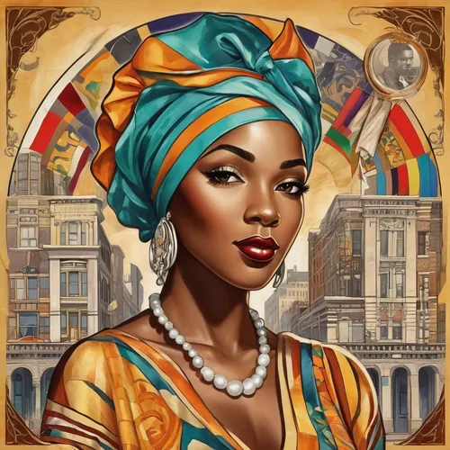 african woman,african american woman,african culture,headscarf,nigeria woman,african art,moorish,african,ancient egyptian girl,afroamerican,afro-american,girl in a historic way,beautiful african american women,cameroon,african-american,mali,boho art,argan,africa,game illustration,Illustration,Realistic Fantasy,Realistic Fantasy 21