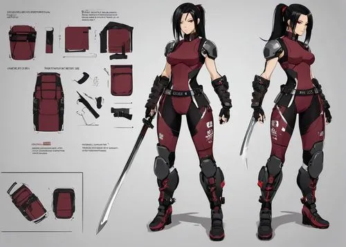 karai,elektra,kunoichi,kurenai,asami,taki,bloodrayne,katana,concept art,masasu,azula,kunitachi,morphogenetic,sarada,fiora,vayne,daxia,branwen,kusanagi,kallen,Unique,Design,Character Design