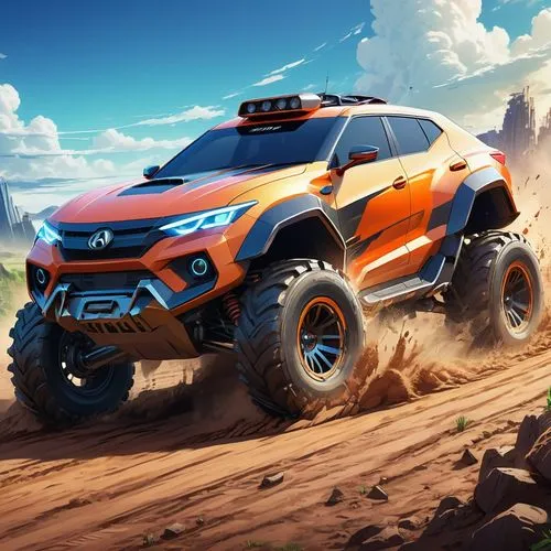 subaru rex,xterra,off-road vehicle,onrush,off-road car,off road vehicle,Illustration,Japanese style,Japanese Style 03