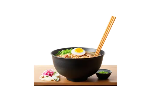 Ramen chef, Japanese restaurant, steamy bowl, savory broth, springy noodles, sliced pork, boiled egg, green onions, wooden spoon, apron, chef hat, warm lighting, shallow depth of field, close-up shot,