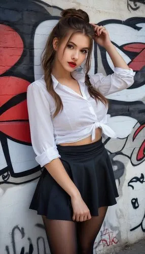 white skirt,black skirt,school skirt,topanga,poki,concrete background,midriff,red wall,miniskirt,tartan skirt,red skirt,weronika,female model,miniskirted,belted,black and white pieces,beba,barbara,pin-up model,photo session in torn clothes,Photography,Documentary Photography,Documentary Photography 05