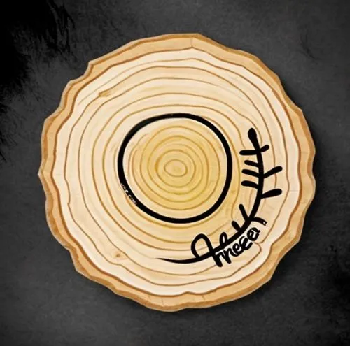 dendrochronology,chakram,chopping board,wooden plate,woodburning,sigil,cheese wheel,chilkat,slashed circle,greek in a circle,hastur,planchette,rykodisc,circle around tree,chakri,ichthus,wood backgroun