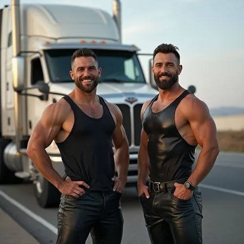 truckers,large trucks,truckmakers,hunks,truckdriver,machos