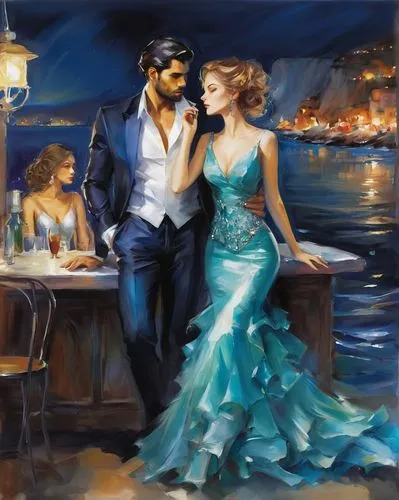 romantic scene,romantic night,romantica,romantic portrait,donsky,blues and jazz singer,Illustration,Paper based,Paper Based 11