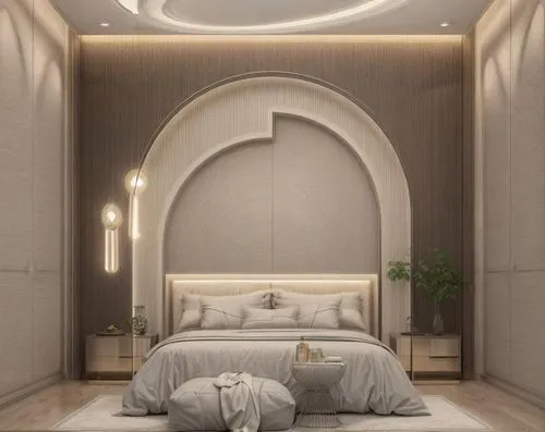 canopy bed,bedroom,sleeping room,3d rendering,room divider,guest room,wall lamp,modern room,interior design,modern decor,art nouveau design,bed,ornate room,interior decoration,great room,render,contemporary decor,luxury bathroom,wall light,wall plaster,Interior Design,Kitchen,Modern,Contemporary Minimalism