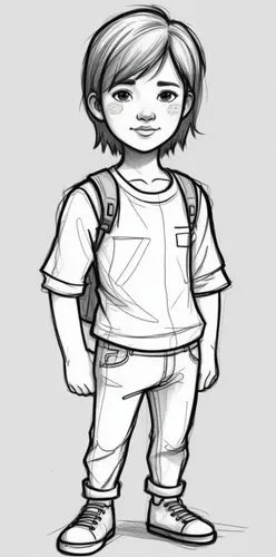 male poses for drawing,frisk,schoolkid,tomboys,dooling,line art children