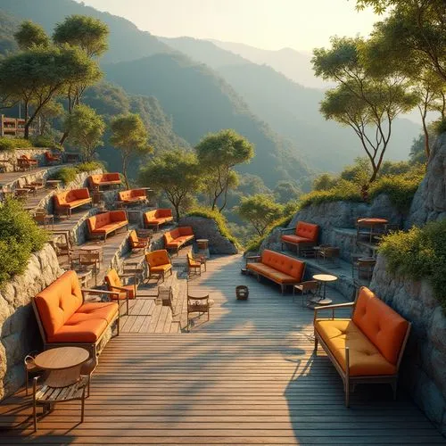 monal,roof terrace,outdoor table and chairs,outdoor furniture,amanresorts,terraces,terrasse,outdoor dining,terrace,roof landscape,hushan,roof garden,chaise lounge,lefay,teahouse,garden furniture,sundeck,barbecue area,alpine restaurant,mountain huts,Photography,General,Realistic