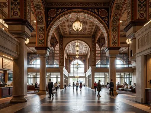 union station,musée d'orsay,emirates palace hotel,medinah,orsay,entrance hall,boston public library,south station,harrod,foyer,grand central terminal,hall of nations,smithsonian,esteqlal,galleria,samaritaine,the dubai mall entrance,hearst,grand central station,galeries