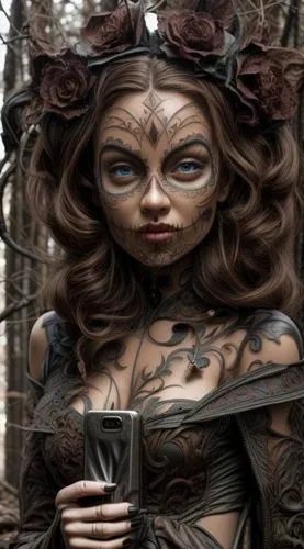 rasputina,fae,faerie,tuatha,wood elf,tarjanne,beltane,voodoo woman,celtic queen,costume festival,hekate,faery,female doll,enchantress,bodypainting,bobinska,vaivara,dryad,neopaganism,body painting