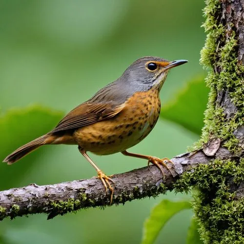 turdus philomelos,european robin,apalis,indicatoridae,rufous,song bird,daurian redstart,wren,redstart,phylloscopus,baby robin,waxhaws,bird robin,muscicapa,guatemalensis,african dusky flycatcher,perched on a log,thornbills,young female,common redstart,Photography,General,Realistic