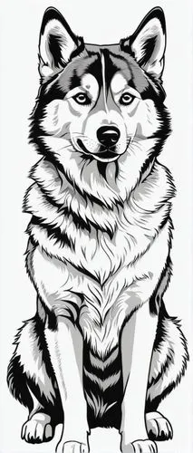 inu,shiba,malamute,akita,uchishiba,inuzuka,Illustration,Black and White,Black and White 20