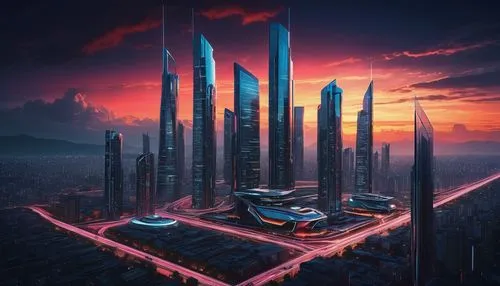 futuristic landscape,cybercity,futuristic architecture,futuristic,cyberport,cybertown,metropolis,coruscant,megacorporation,futuregen,areopolis,dystopian,cyberia,cyberpunk,fantasy city,hypermodern,megacorporations,cyberworld,capcities,skylstad,Art,Classical Oil Painting,Classical Oil Painting 25