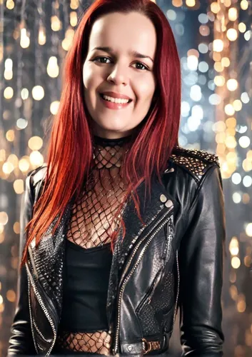 leather jacket,toni,maci,greta oto,harley,edit icon,rocker,fizzy,elenor power,killer smile,redhair,vada,new years day,clary,tori,red hair,bitter clover,social,silphie,composite