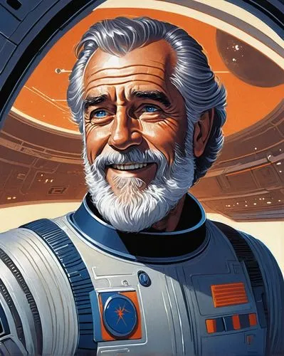 george lucas,cg artwork,sci fiction illustration,emperor of space,buzz aldrin,cosmonautics day,space tourism,portrait background,space art,admiral von tromp,astronomer,astropeiler,cosmonaut,space voyage,official portrait,bill woodruff,vector illustration,spacefill,astronautics,berger picard,Conceptual Art,Sci-Fi,Sci-Fi 15