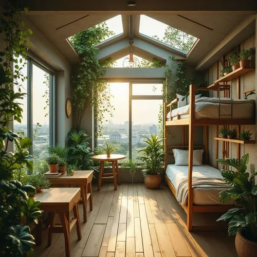 sunroom,conservatory,greenhouse,windowsill,loft,window sill,indoor,japanese-style room,sky apartment,attic,balcony garden,study room,modern room,houseplants,great room,livingroom,roof garden,beautiful home,nursery,house plants,Photography,General,Realistic