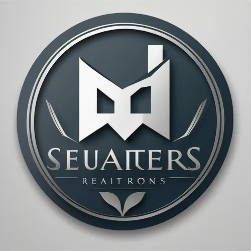 Design a modern and sleek realtor logo with a minimalist approach.,setsquare,logo header,gladiators,square logo,logodesign,steam logo,quarter,separators,soldiers,sr badge,company logo,social logo,salt