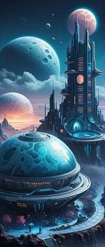 futuristic landscape,homeworld,homeworlds,alien world,alien planet,sci fiction illustration,scifi,sci - fi,barsoom,cyberia,sci fi,ringworld,skyterra,habitable,sulaco,ice planet,fantasy landscape,cyberport,habitats,deltha,Unique,3D,Isometric