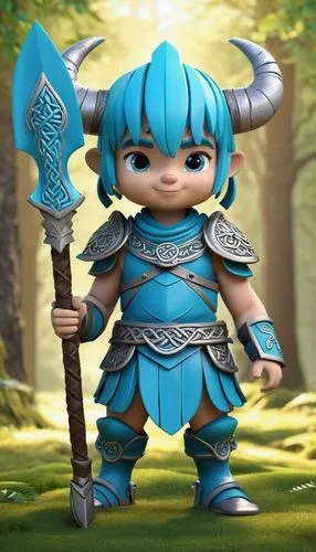 scandia gnome,fantasy warrior,smurf figure,alm,dane axe,barbarian,male elf,female warrior,violet head elf,skylander giants,fae,monsoon banner,blue enchantress,elf,dwarf sundheim,paysandisia archon,mini e,wind warrior,chibi,dwarf armadillo,Unique,3D,3D Character