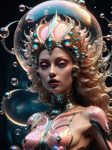 fantasy portrait,water pearls,fantasy art,faery,3d fantasy,mermaid vectors,merfolk,fantasy woman,faerie,siren,fairy queen,the enchantress,water nymph,medusa,neon body painting,wet water pearls,the sea maid,mermaid,zodiac sign libra,fairy peacock,Conceptual Art,Sci-Fi,Sci-Fi 09