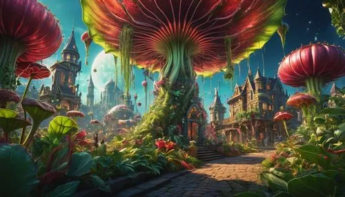 fairy world,fantasyland,fairyland,fantasy picture,3d fantasy,alice in wonderland,Photography,General,Fantasy