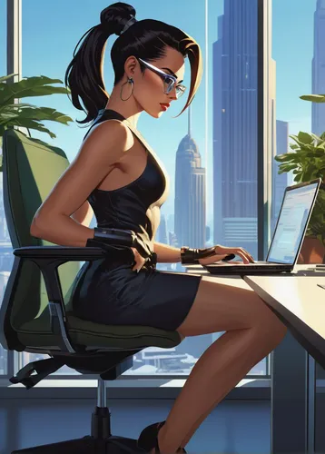 office worker,work from home,secretary,blur office background,business woman,businesswoman,girl at the computer,modern office,business girl,business women,bussiness woman,office desk,businesswomen,in a working environment,women in technology,office chair,secretary desk,receptionist,place of work women,working space,Illustration,American Style,American Style 05