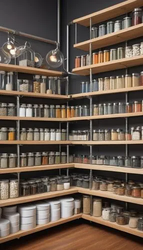 cosmetics jars,apothecary,apothecaries,paint boxes,glass containers,spice rack,jars,soap shop,shelves,kitchen shop,larder,bellocq,perfumery,pantry,muji,cosmetics counter,merchandizing,spices,product display,shelving,Illustration,Black and White,Black and White 06