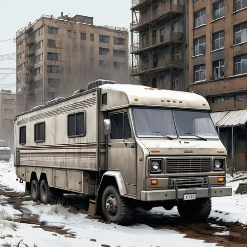 gmc motorhome,russian truck,russian bus,motorhomes,motorhome,horse trailer,abandoned international truck,opel movano,recreational vehicle,ac greyhound,daf 66,kamaz,ural-375d,zil-4104,camper,saviem s53m,rust truck,gaz-53,barkas,expedition camping vehicle,Conceptual Art,Fantasy,Fantasy 33