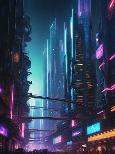 cybercity,futuristic landscape,cybertown,metropolis,cyberpunk,cityscape,futuristic,cyberport,fantasy city,cyberworld,cyberia,shinjuku,polara,guangzhou,cyberscene,scifi,dystopian,harbour city,microdistrict,synth,Illustration,Abstract Fantasy,Abstract Fantasy 07