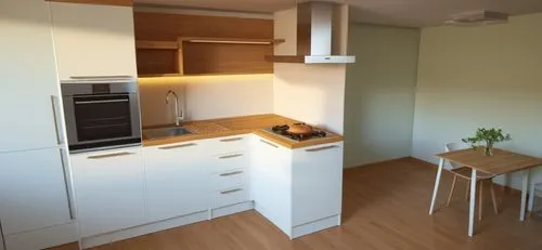 small white kitchen and dining room with table,kitchenette,kitchen interior,appartment,new kitchen,modern kitchen interior,appartement,Photography,General,Realistic