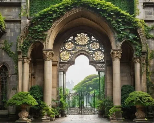 archways,pointed arch,rose arch,kykuit,archway,half arch,garden door,round arch,arch,doorways,entranceways,porticoes,ust,medinah,limestone arch,ornamental dividers,archs,arches,altgeld,three centered arch,Illustration,Japanese style,Japanese Style 04