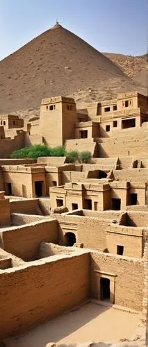 Ancient city, Harappan architecture, mud brick buildings, intricate drainage systems, advanced urban planning, narrow alleys, stepped wells, granaries, temples, public baths, citadel, fortified walls,