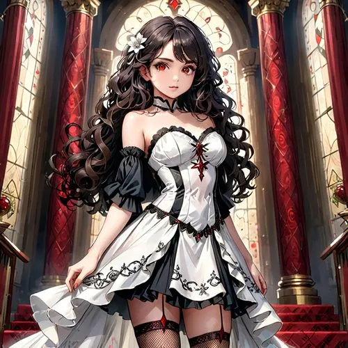 maid,baroque angel,viceregal,gothicus,bridal,gothic portrait,Anime,Anime,General