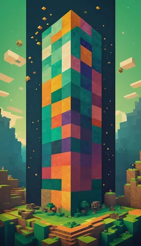 pixel cube,skyscraper,cubes,blocks,cubic,skyscraper town,tetris,the skyscraper,city blocks,skyscrapers,isometric,highrise,building block,skycraper,monolith,tower of babel,pixel cells,tower block,game blocks,high-rises,Conceptual Art,Daily,Daily 20