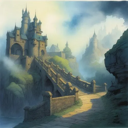 gondolin,fantasy landscape,nargothrond,rivendell,diagon,beleriand,thingol,castle of the corvin,erebor,hogwarts,fablehaven,ruined castle,riftwar,fairy tale castle,alfheim,tirith,knight's castle,fantasy