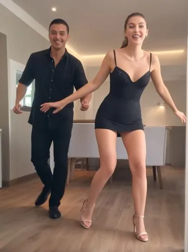 Great beauty dances in the valley. Her lover behind her.,a man and a woman dancing in the middle of a room,macarena,gangnam,szewczenko,dancing couple,anfisa,szewczyk,Photography,Documentary Photograph