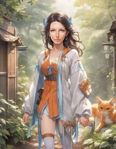 kuanyin,longmei,diaochan,tianxia,zarina,inara,Digital Art,Anime