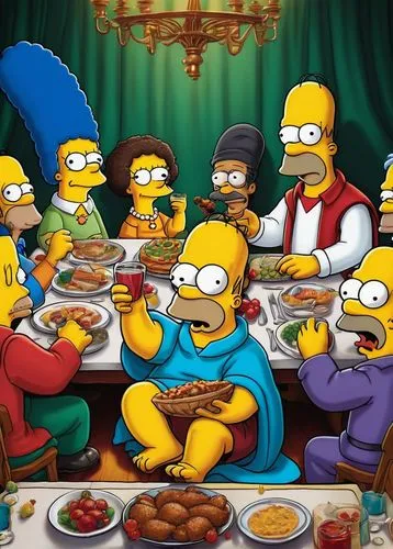 homer simpsons,flanders,homer,family dinner,family gathering,last supper,thanksgiving,international family day,thanksgiving background,herring family,thanksgiving dinner,caper family,dinner party,happy thanksgiving,steamed meatball,family reunion,iftar,mahogany family,bart,steamed,Photography,Artistic Photography,Artistic Photography 12