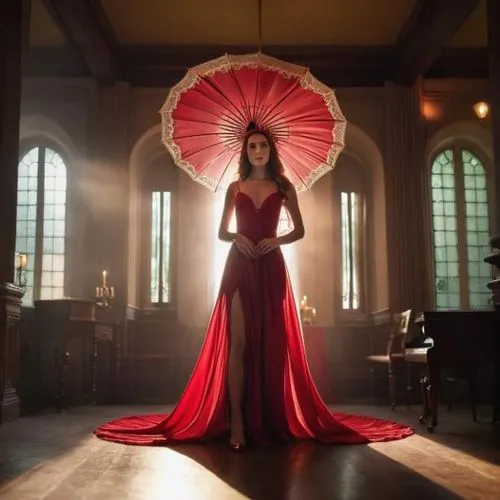 red gown,red lantern,lady in red,queen of hearts,scarlet witch,asian umbrella,man in red dress,huge umbrellas,overhead umbrella,parasol,melisandre,red cape,umbrella,tatia,ball gown,tvd,silk red,seoige