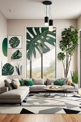 modern decor,palm tree vector,modern living room,contemporary decor,living room,mid century modern,livingroom,interior modern design,philodendron,interior decor,interior design,tropical greens,pandanus,fan palm,house plants,palms,sitting room,interior decoration,tropical house,apartment lounge,Unique,Design,Sticker