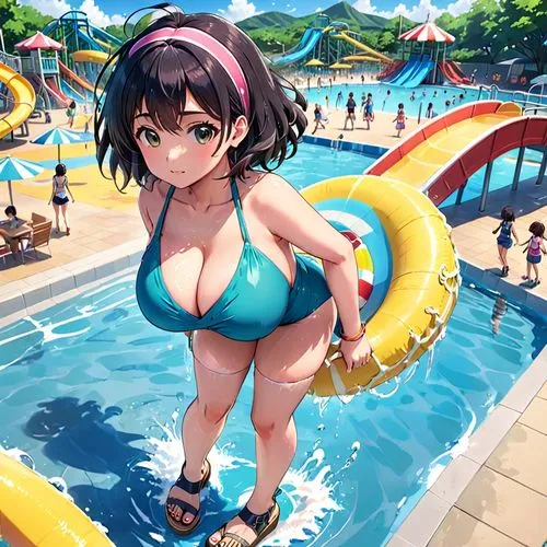 keijo,water park,tsugumi,haruhi,waterpark,rimi,yanmei,flowrider,mayuri,summer background,kawakami,anri,megumi,waterslides,filia,peni,mai,haruka,waterslide,kawaii people swimming,Anime,Anime,Realistic