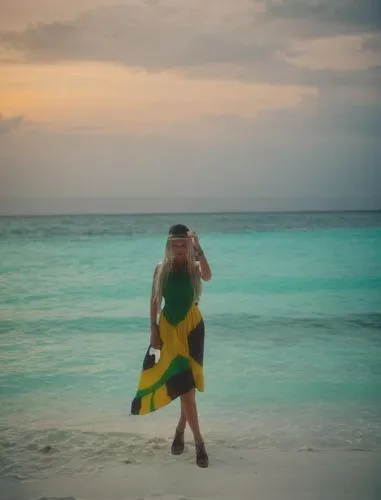 the girl stands,grenadines,maldives,jamaica,maldive,sun of jamaica,cibulkova,tereshchuk,maldive islands,rafinha,cook islands,gili,saona,aubameyang,mustique,seychelles scr,barbados,rangiroa,tokelau,ney