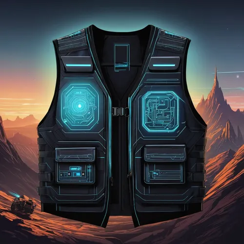 ballistic vest,vest,high-visibility clothing,backpack,gear shaper,lifejacket,life stage icon,connective back,harnesses,messenger bag,shields,patrols,tool belt,sci fiction illustration,artifact,dreadnought,bolero jacket,development concept,shaper,game illustration,Illustration,Realistic Fantasy,Realistic Fantasy 25