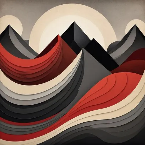 japanese waves,mountain slope,gutenstein,metavolcanic,sasagawa,volcanism,Illustration,Abstract Fantasy,Abstract Fantasy 01