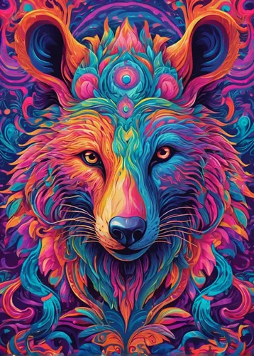 psychedelic art,kaleidoscope art,lsd,psychedelic,kaleidoscopic,kaleidoscope,colorful background,vibrant,zodiac sign leo,acid,tapestry,fire mandala,vibrant color,full of color,chakra,multicolor faces,hallucinogenic,trippy,lion,pachamama,Conceptual Art,Oil color,Oil Color 23