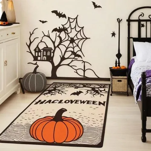 halloween travel trailer,halloween border,halloween decor,nursery decoration,baby room,halloween decoration