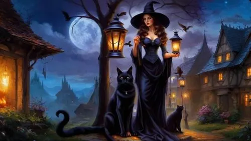 fantasy picture,hecate,bewitching,sorceress,gothic woman,sorceresses