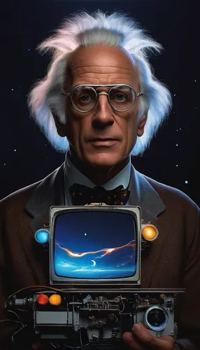 physicist,electron,magneto-optical drive,quantum,scientist,einstein,quark,old elektrolok,time traveler,albert einstein,theoretician physician,elektroniki,quantum physics,theory of relativity,time machine,moog,magneto-optical disk,flash of genius,electro,analyze,Illustration,Retro,Retro 26