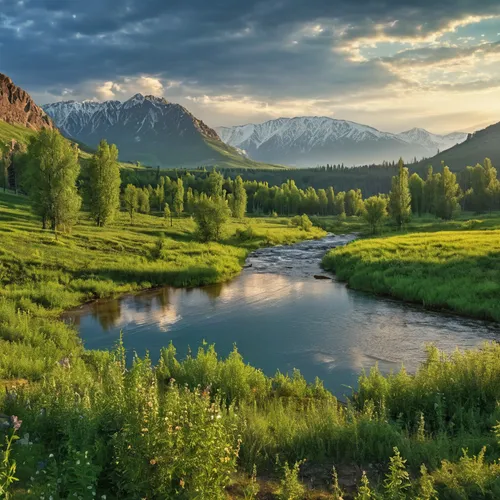 masterpiece,  Salavat Yulaev Ufa,altai,salt meadow landscape,meadow landscape,badakhshan national park,mountain meadow,the pamir mountains,altyn-emel national park,alpine meadow,beautiful landscape,te