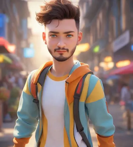 male character,pompadour,baptiste,stylish boy,malik,kovic,Photography,Realistic